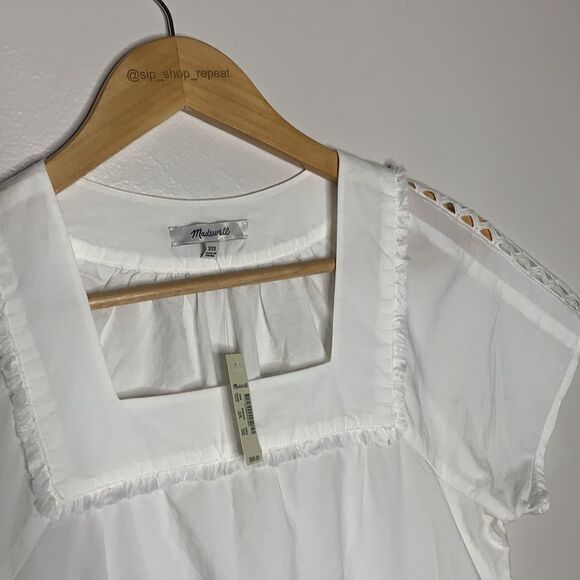 NWT Madewell Angelica eyelet top. XXS - Picture 2 of 7